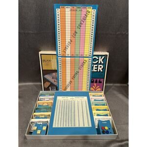 VTG RARE Stock Ticker Board Game Bilingual Canadian Ed Good Condition 1980s
